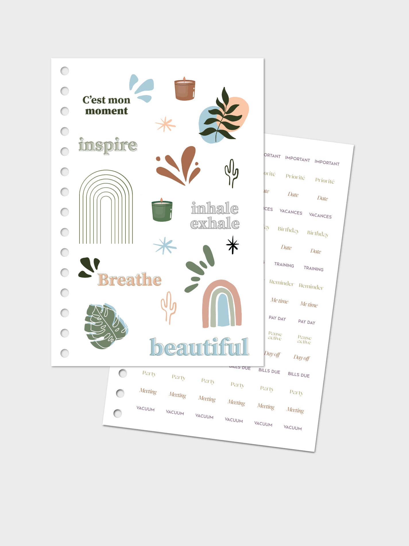 Stickers 90 Days Planner