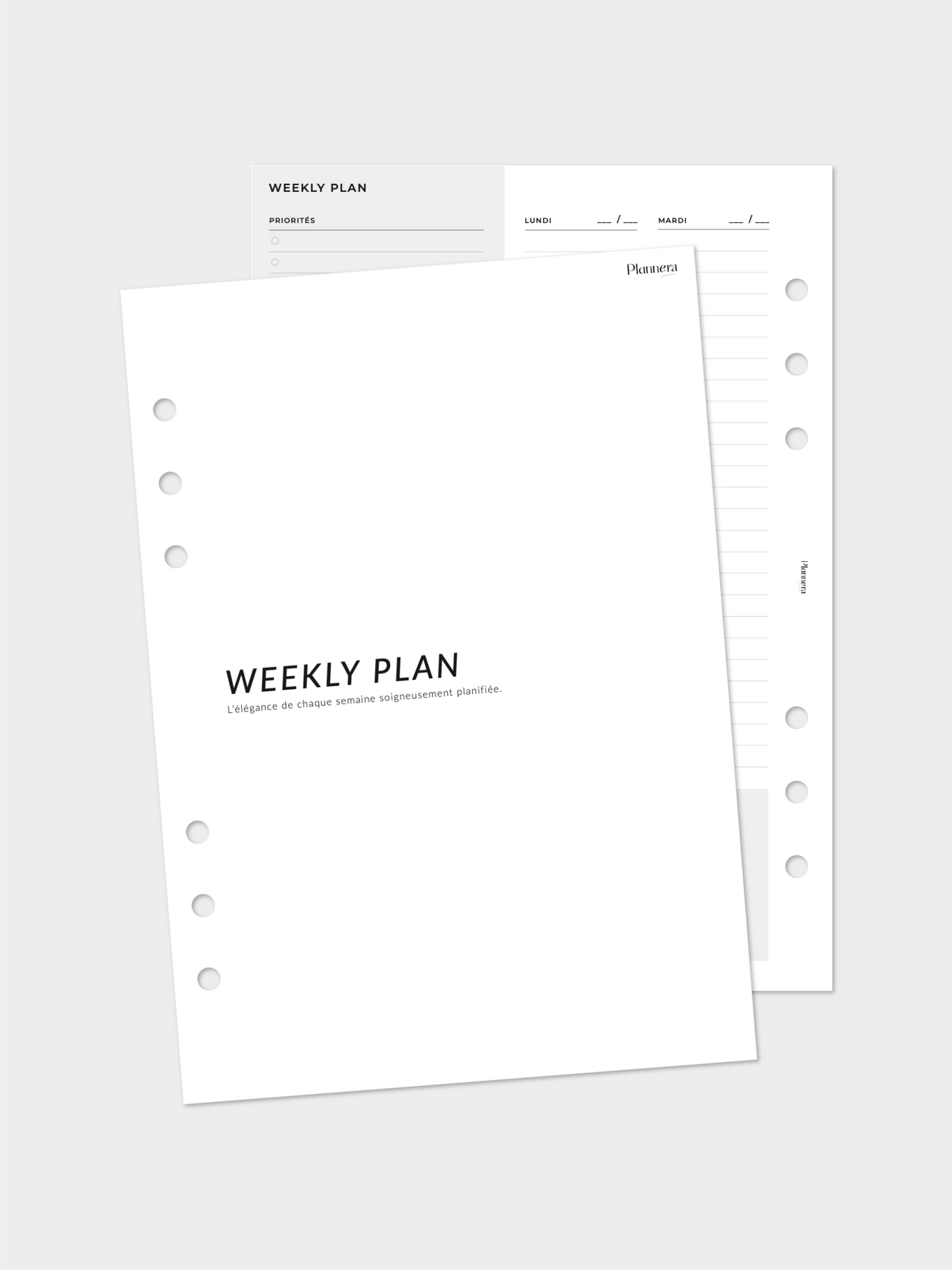 Set weekly plan