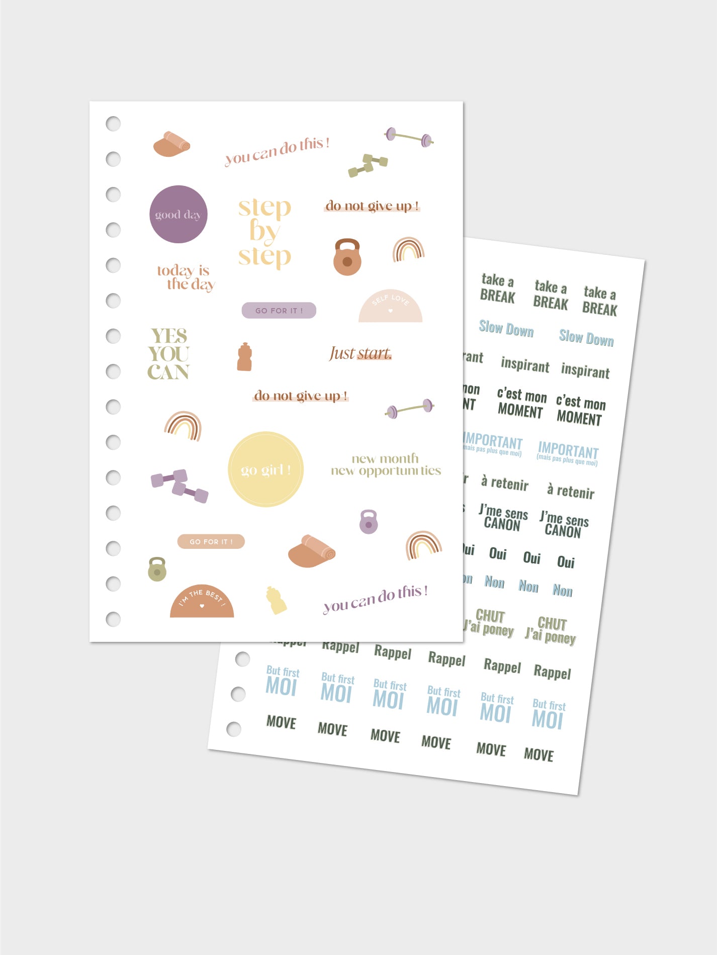 Stickers 90 Days Planner