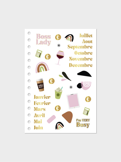 Stickers 90 Days Planner